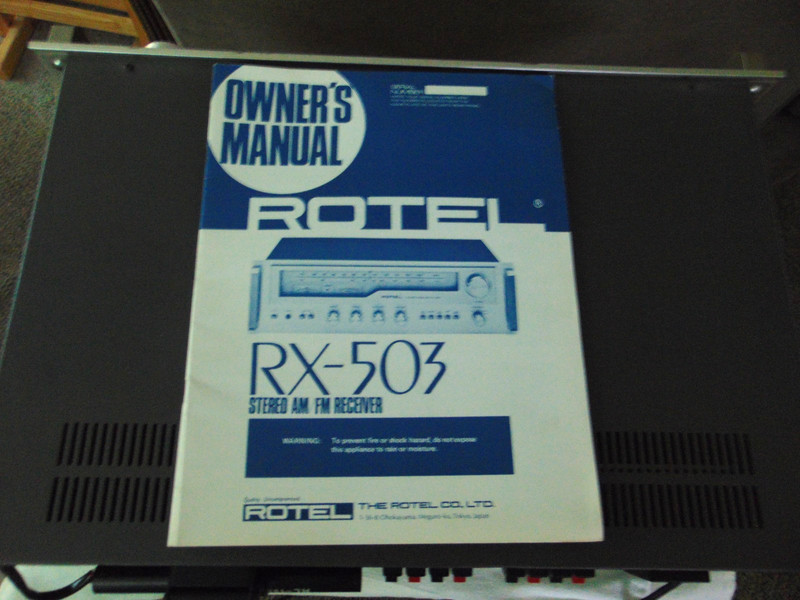 ROTEL RX503 STEREO AN/FM RECIEVER WITH MANUAL TESTED IN GOOD WORKING ORDER gallery