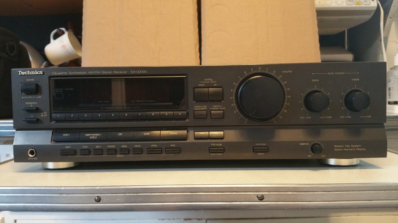 Vintage TECHNICS SA-GX100 Quartz Synthesizer AM/FM Phono Receiver PARTS/REPAIR