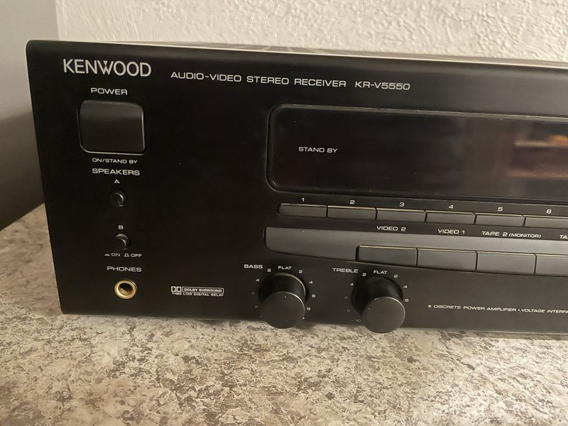 Vintage Kenwood KR-V5550 Audio Video Stereo Receiver Not Tested gallery