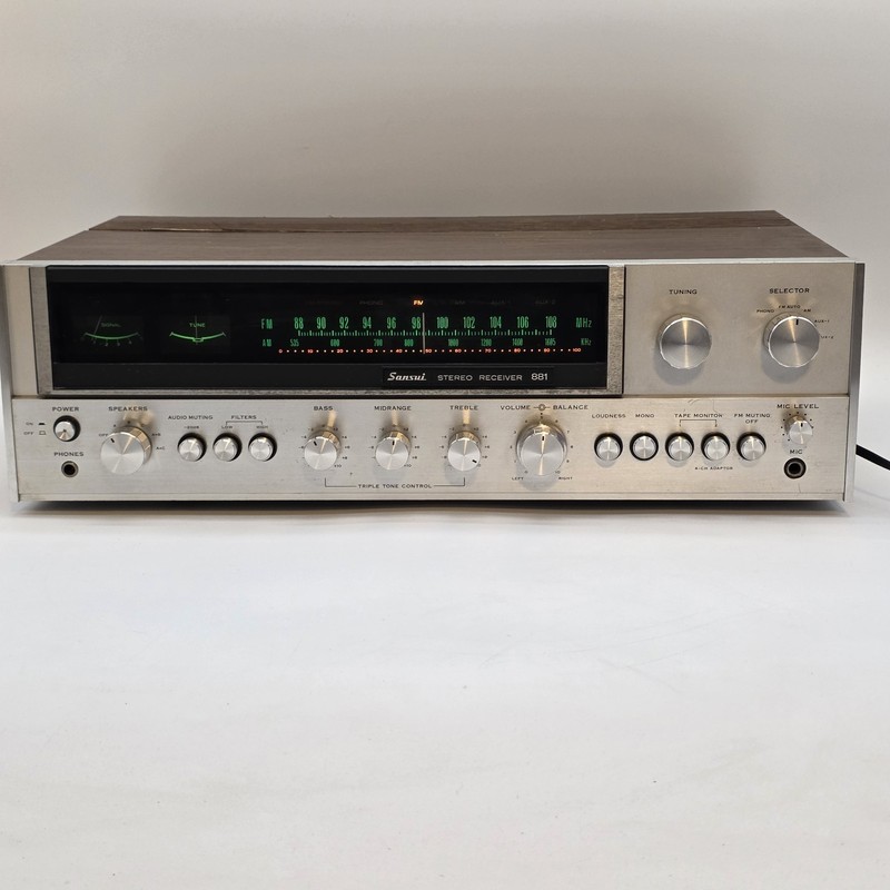 SANSUI 881 Vintage STEREO RECEIVER MODEL 881 PARTS/REPAIR