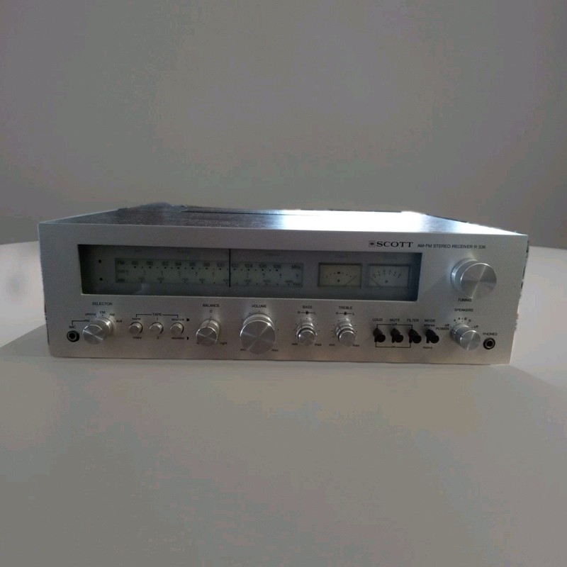 HH Scott R336 AM-FM stereo Receiver ONLY Tested Good For Music Sounds Good Works