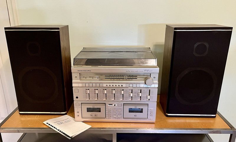 VTG MARANTZ STEREO AUDIO SYSTEM CS-500 W/TURNTABLE / SPEAKERS / MANUAL 🔥