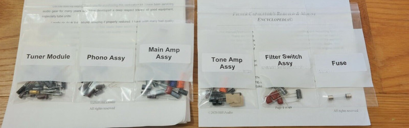 Marantz MR250 capacitor receiver rebuild restoration service kit repair