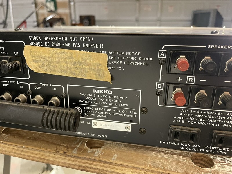 Vintage Nikko NR-300 Silverface Stereo Receiver Japan 1970s Powers On Repair gallery