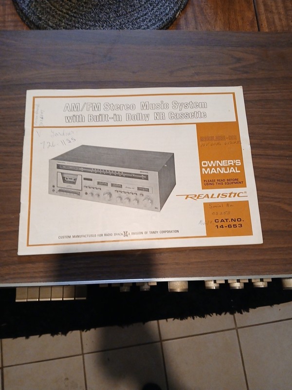 Vintage Realistic Modulaire 969 AM/FM Stereo Cassette Receiver Well Preserved gallery