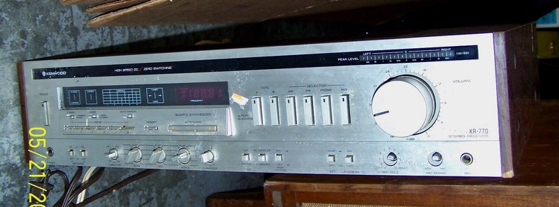 Kenwood KR-770 AM/FM Stereo Receiver 80 Watts/Channel
