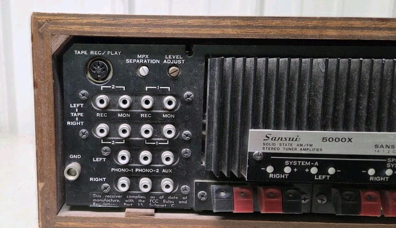 Sansui 5000X Solid State Receiver AM/FM Stereo Tuner W/ Original Schematic Diag gallery