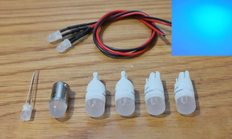 Pioneer SX-550 RECEIVER LED lamps upgrade kit front panel bulb lights set BLUE