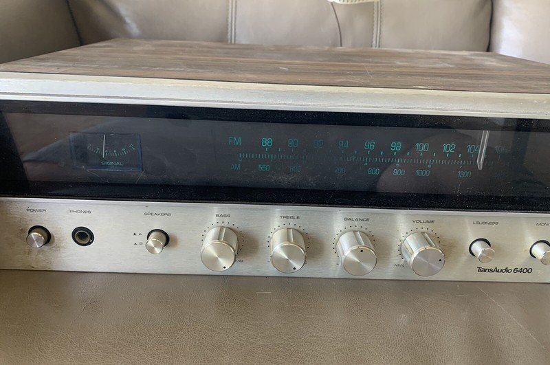 Vintage Transaudio 6400 Receiver Wood Grain Cabinet 4 Channel AM FM Phono Tested gallery