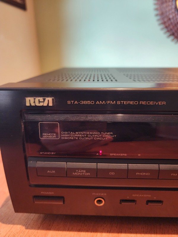 Vintage RCA STA-3850 Stereo Receiver AM FM 50 Stereo Receiver W/ Remote Tested gallery