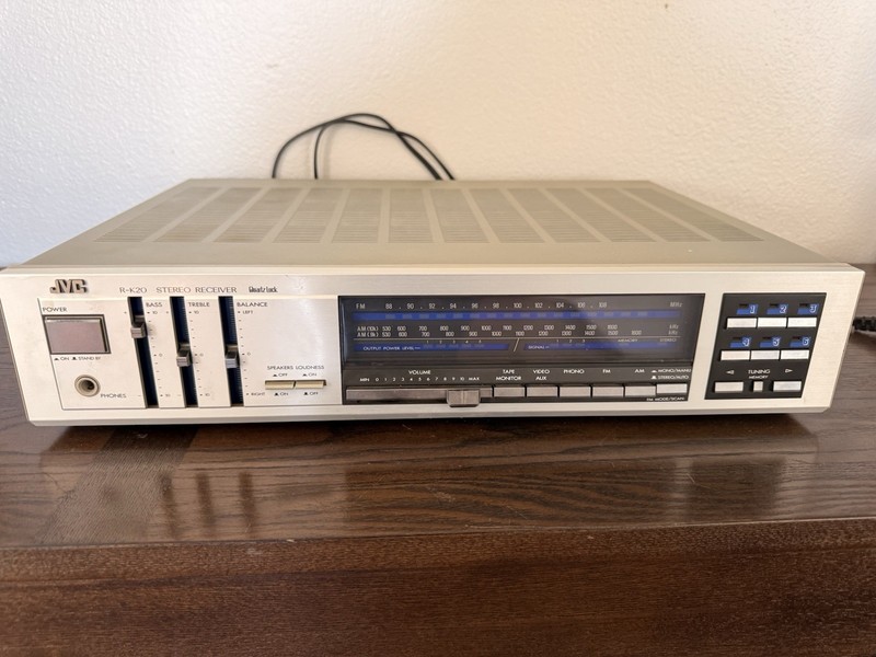 JVC R-K20 Stereo Receiver Vintage Classic Audio Component Hi-Fi Amplifier