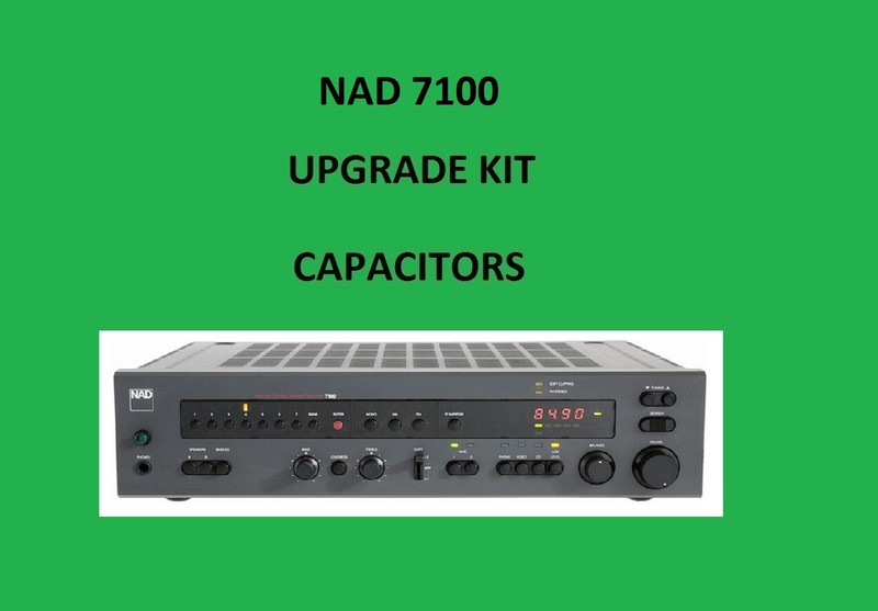 Stereo Receiver NAD 7100 Repair KIT – all capacitors