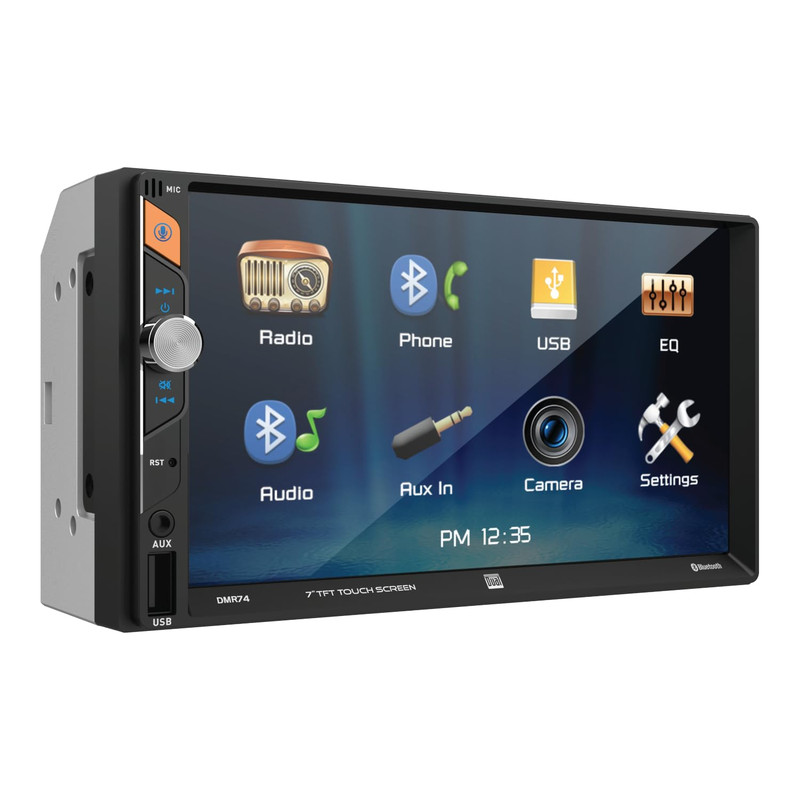 Dual Electronics Dmr74 7-Inch Double Din Car Stereo Led Digital Media
