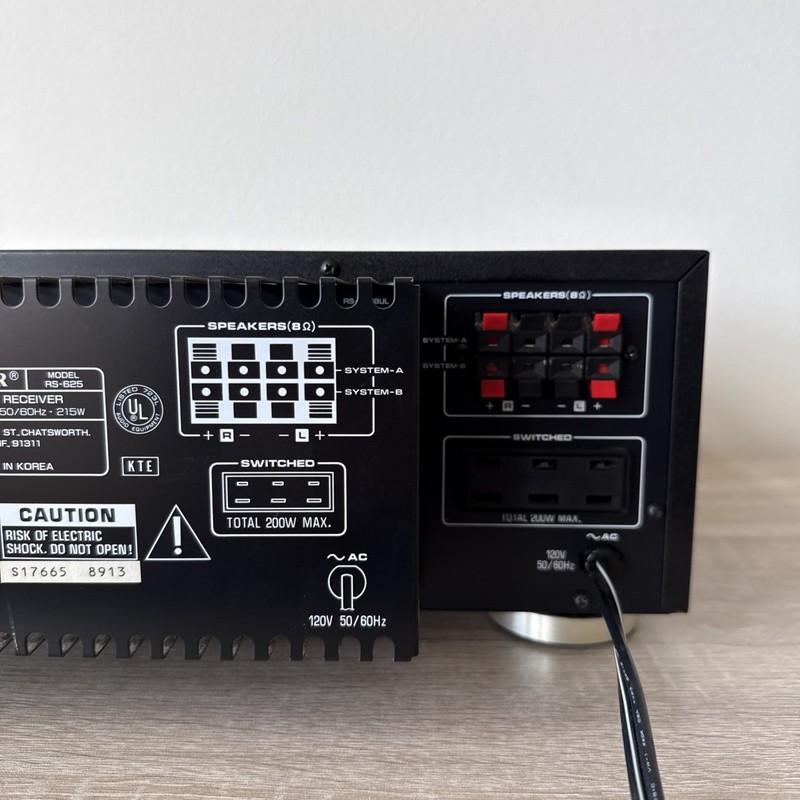 Rare Fisher RS-625 Receiver 120 Watts Per Channel Phono Audiophile Tested Works gallery