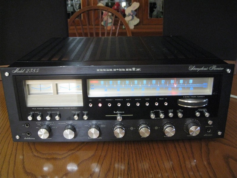 🇺🇸 😃 🎶 🔥 vintage marantz 2385 (e) euro black face receiver