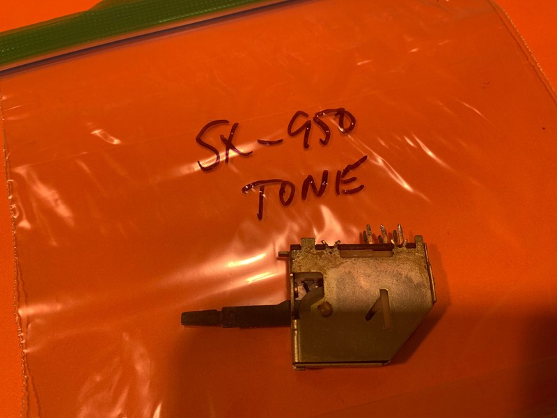 Pioneer SX-950 Stereo Receiver Parting Out Tone Switch