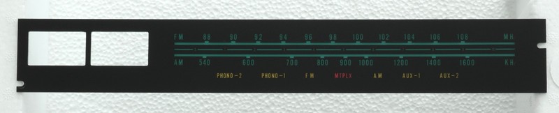 Pilot 254 Receiver Part : FM/AM Dial Scale
