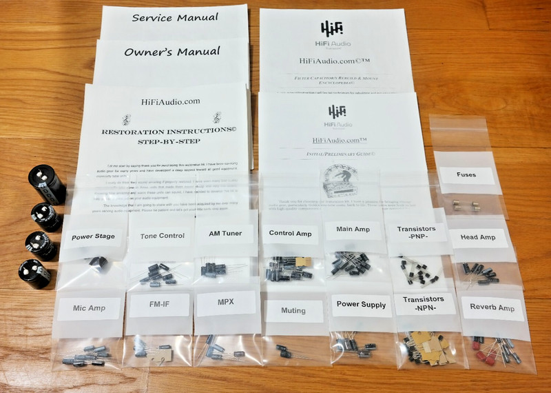Pioneer SX-9000 rebuild restoration recap service kit repair filter capacitor gallery