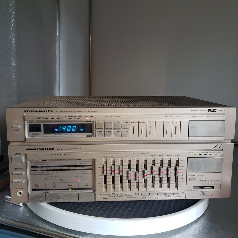 Marantz TA170AV Stereo Receiver Tuner Graphic Equalizer Gold Vintage gallery