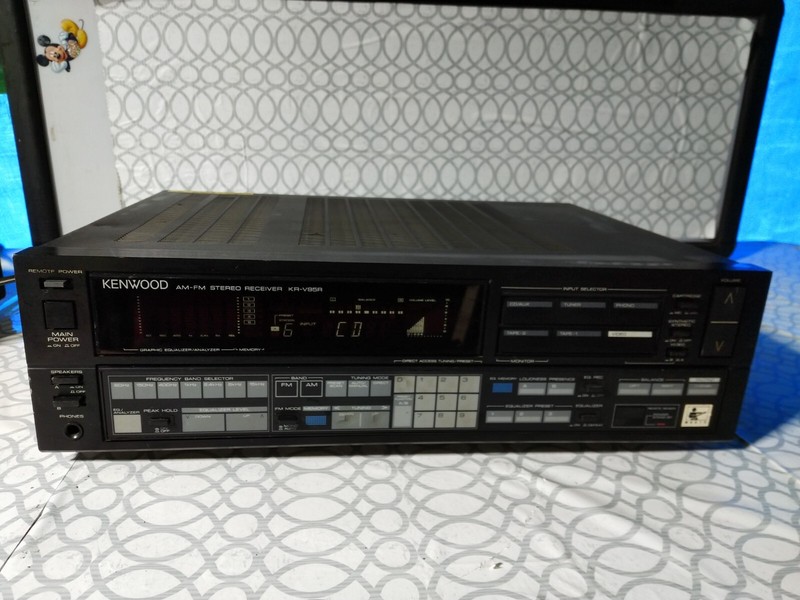 Kenwood AM-FM Stereo Receiver KR-V95R no remote control (Used).