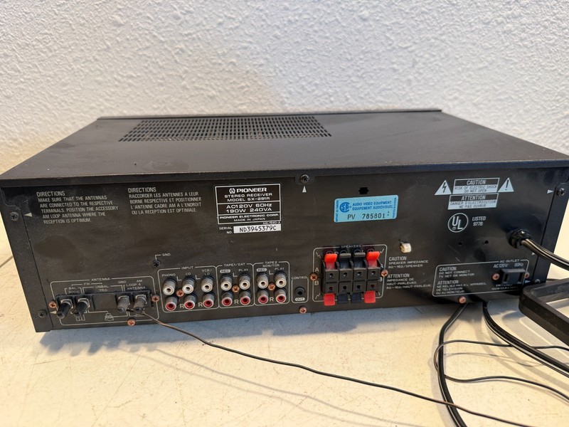 Pioneer SX-251R Stereo Receiver Graphic Equalizer AM/FM gallery