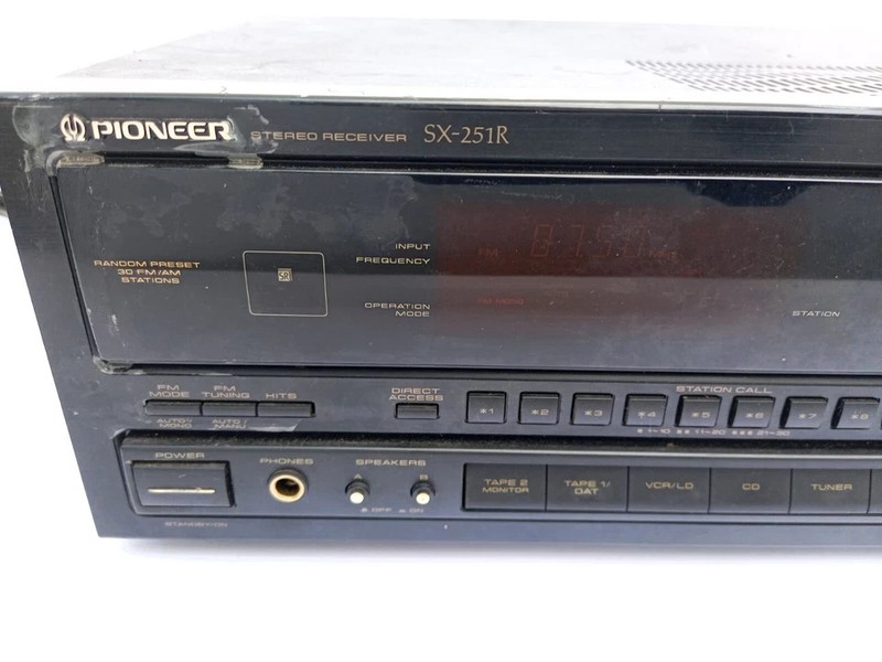 WORKS PIONEER SX-251R AM FM STEREO RECEIVER PHONO GRAPHIC EQUALIZER PLAYER ^ gallery