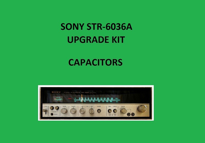 SONY STR-6036A Stereo Receiver Repair KIT - all capacitors