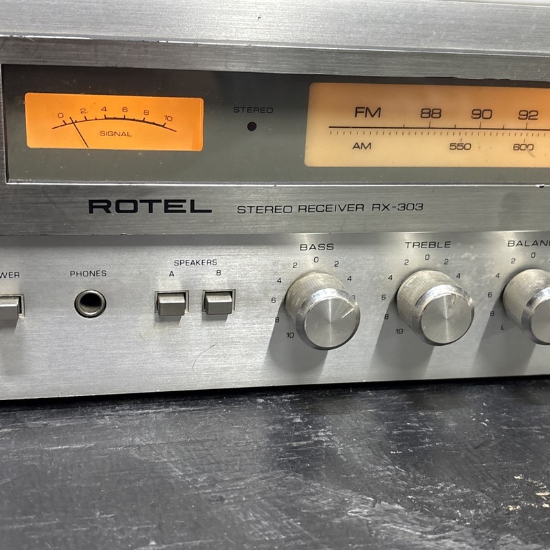 Rotel RX-303 Stereo Receiver Tested Working But Selling As Is For Parts 70s Acts gallery