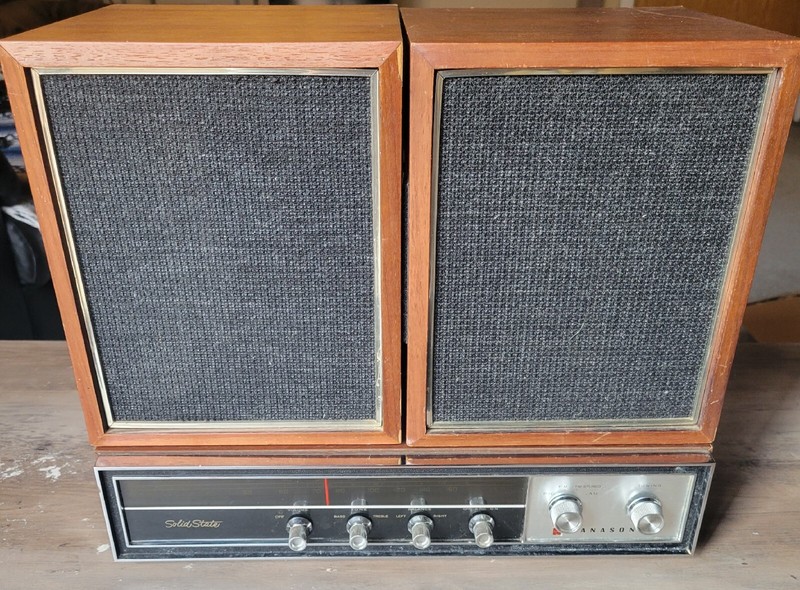 Panasonic RE-7671 AM/FM Phono Stereo Radio Receiver & Speakers RD-7672 – Tested