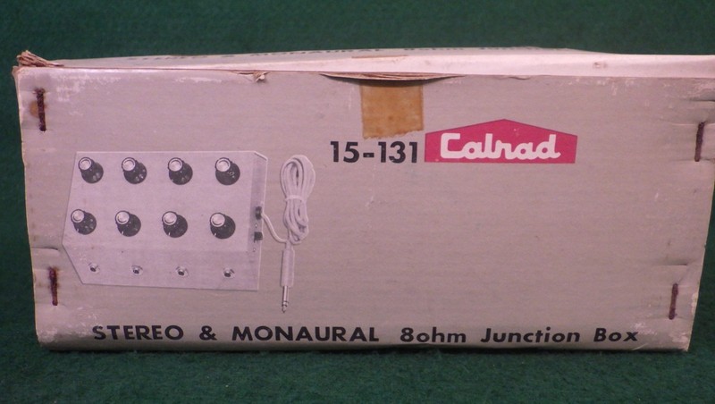 Vintage CalRad 15-131 Stereo & Monaural 8ohm Junction Box 8 Switch gallery