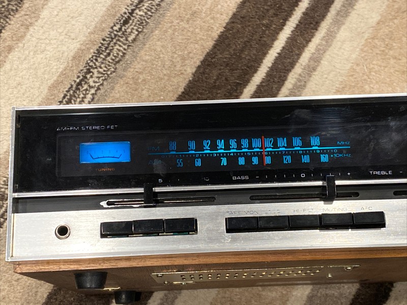 Claricon Receiver Stereo Tuner #36-790A 300 Watts Wood Grain 70’s WORKS
