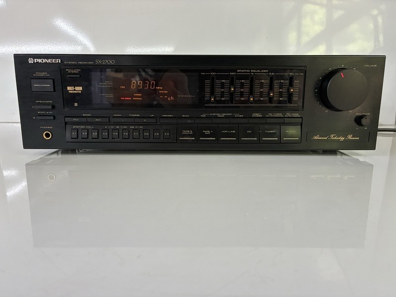 VTG Pioneer SX-2700 65W/ch 8-ohm 20-20KHz Stereo AM/FM Receiver | Tested Working gallery