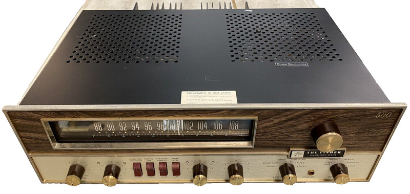 Vintage The Fisher 500-T FM Stereo Receiver SHOWN WORKING