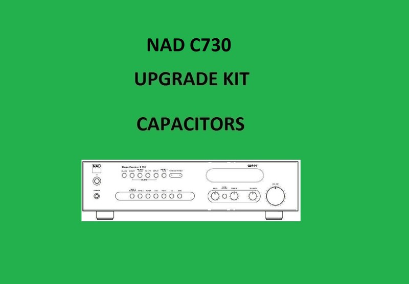 Stereo Receiver NAD C730 Repair KIT – all capacitors