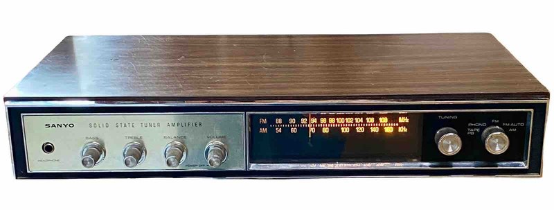 Vintage Sanyo DC-R10B Stereo Receiver Tuner Amplifier Excellent Condition Tested