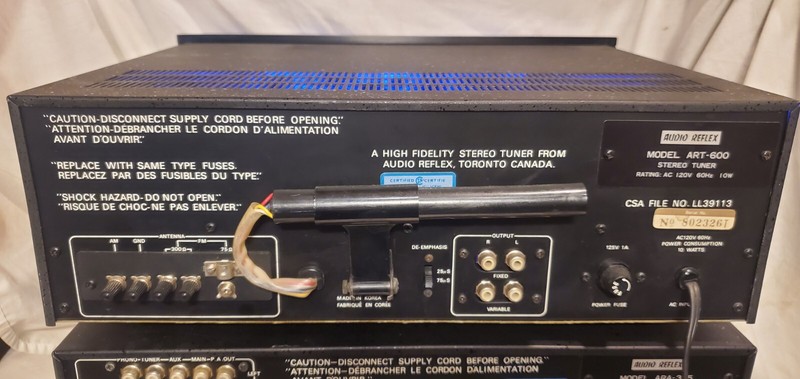 Vintage Audio Reflex Amplifier ARA-335 w/matching Tuner ART-600, TESTED WORKS gallery