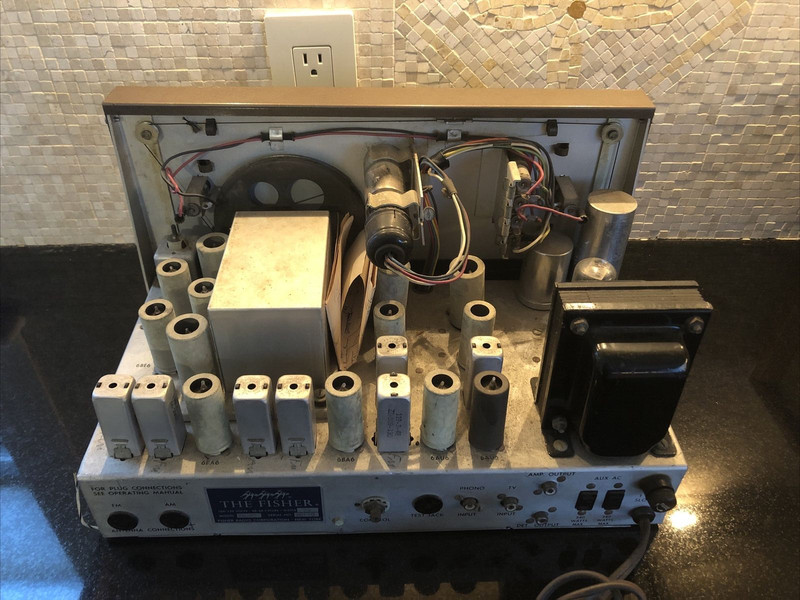 Mint The Fisher 70-RT FM/AM Superhederodyne Tube Tuner Receiver 1954 gallery