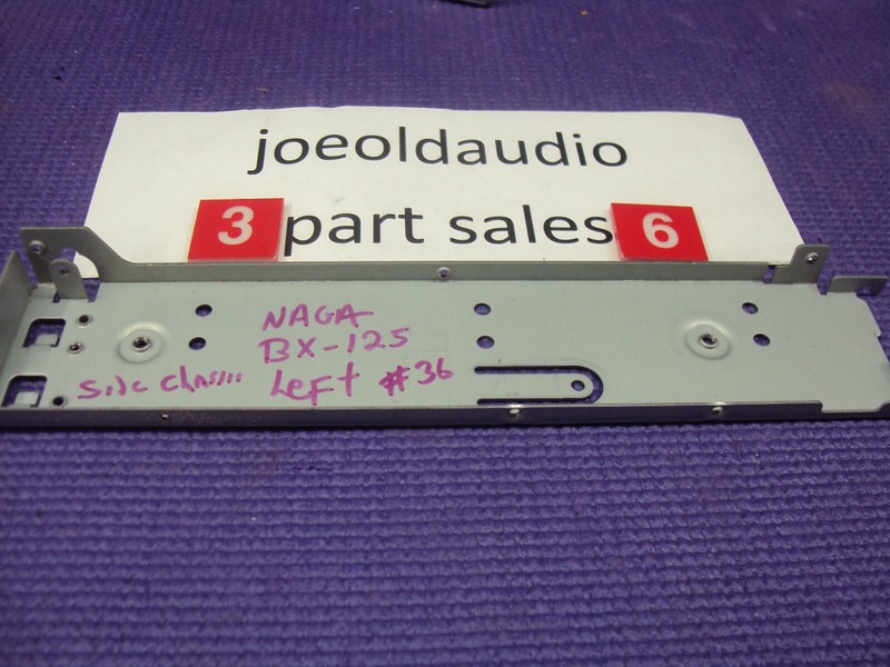 Nakamichi BX-125 Cassette Deck Side Chassis Piece Left. Parting Out BX-125