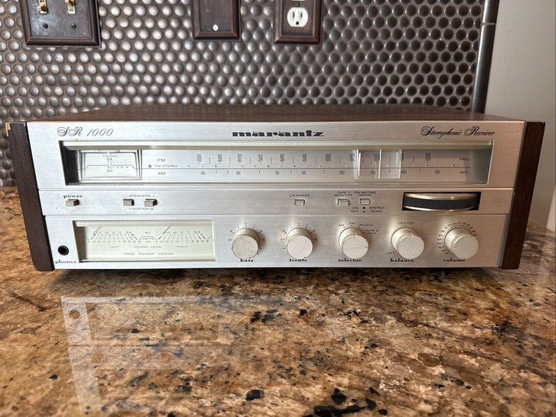 Marantz SR-1000 Stereo Receiver Works BUT Needs Repair. See Description Below