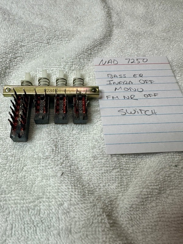 NAD 7250 Switch For Bass EQ - Infra Off- Mono - FM NR Off gallery