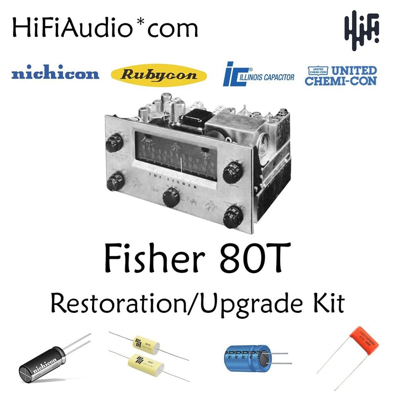 Fisher 80T tuner restoration recap repair service rebuild capacitor kit fix