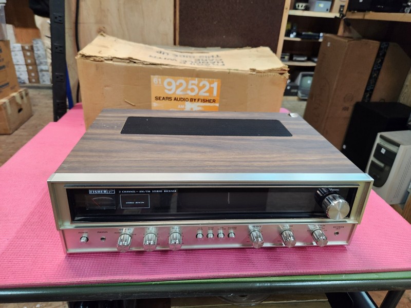 Vintage Sears Fisher 143-92521600 AM/FM Stereo Receiver With Original Box