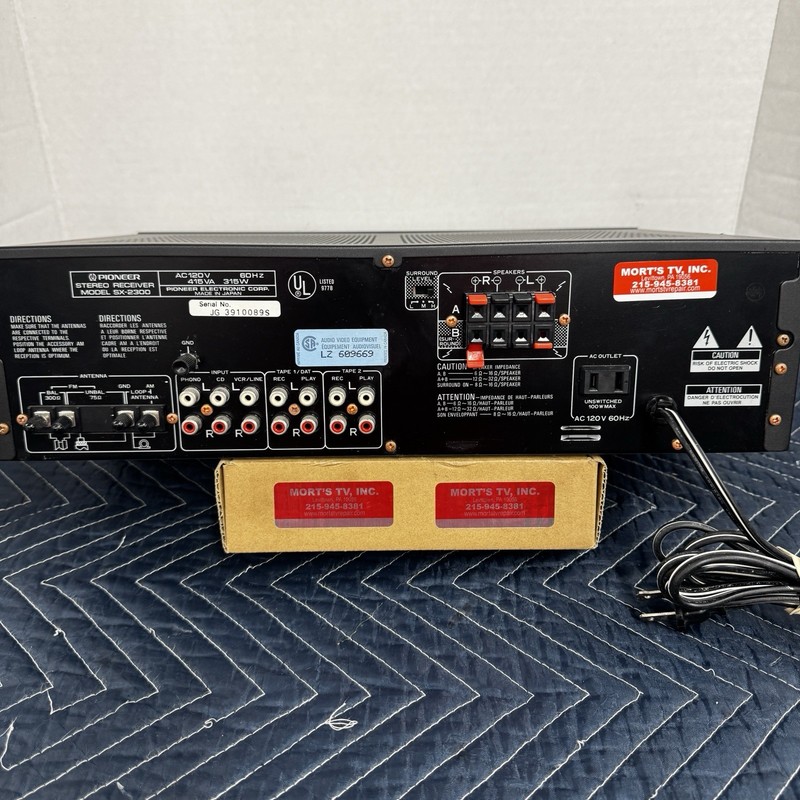 PIONEER SX-2300 VINTAGE AM/FM STEREO RECEIVER - SERVICED - CLEANED - TESTED gallery