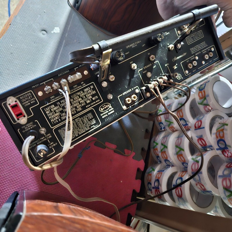 Vinatge Scott Stereomaster 382 -C Ampilifer Receiver Working project see videos gallery
