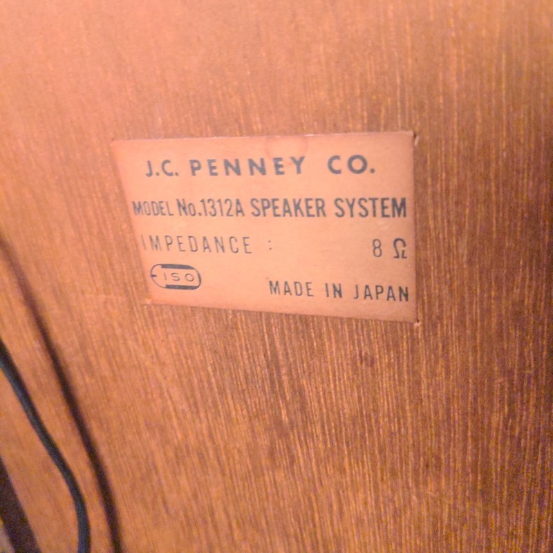 VTG JC Penney Fet 1312A AM-FM Multiplex Stereo & Speakers Vintage Set gallery