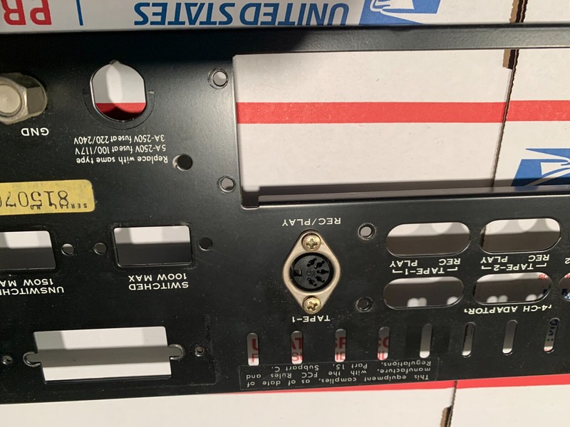 Sansui 771 Stereo Receiver Parting Out Rear Panel Nice Look! gallery