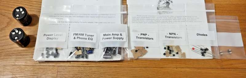 Technics SA-5470 rebuild restoration recap upgrade capacitor kit repair