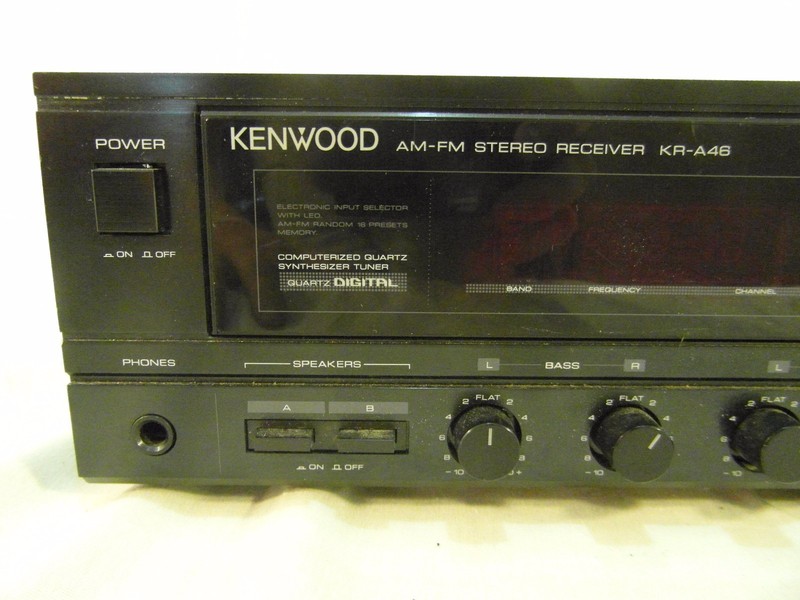 Kenwood AM-FM Stereo Receiver KR-A46 Black FOR PARTS ONLY 31598 gallery
