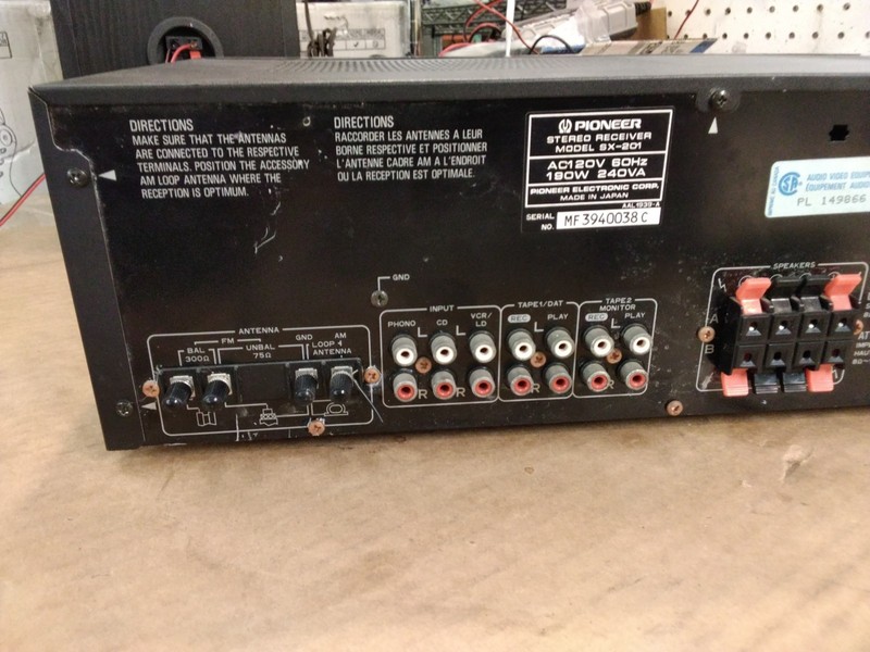 Pioneer Stereo Receiver SX-201 gallery