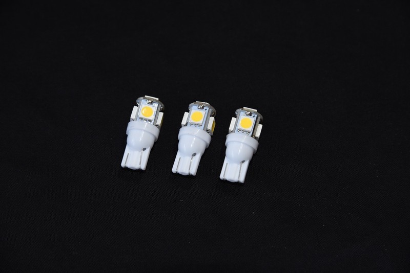 3 Warm White 8V Wedge Lamp LED Light Bulbs for Sansui G-5000 G-6000 G-7000 G7500